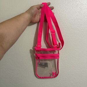 NWOT Hurley clear crossbody stadium bag